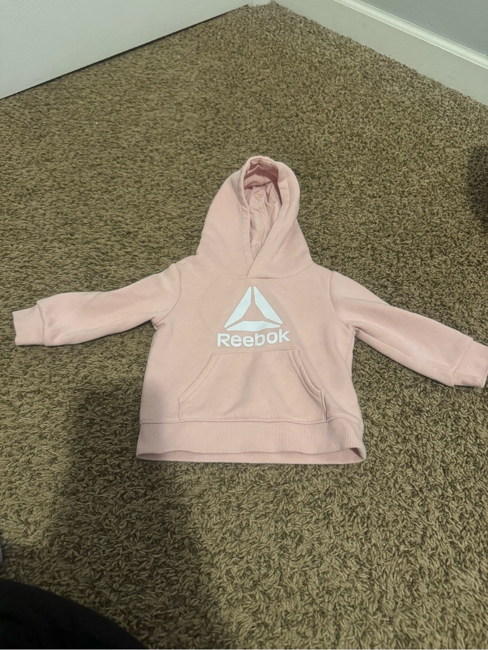 Reebok Pink Logo Hoodie for Kids